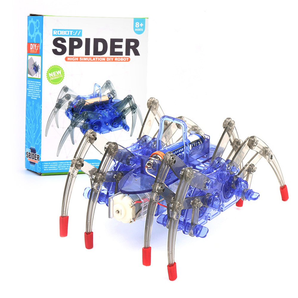 Science Project Kit - Elektrikli Biyonik Örümcek Robot DIY Kiti,